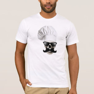 T-shirt de chef de crâne de hippie