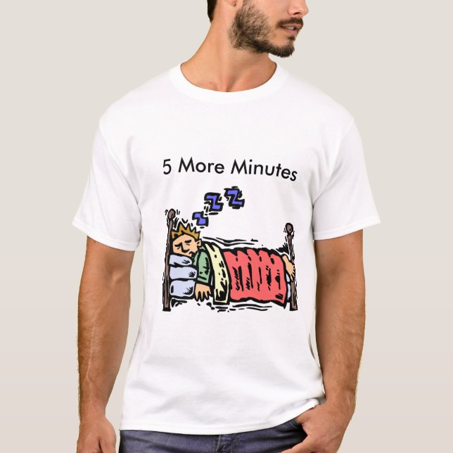 T-shirt De chemise de 5 plus minutes (Devant)