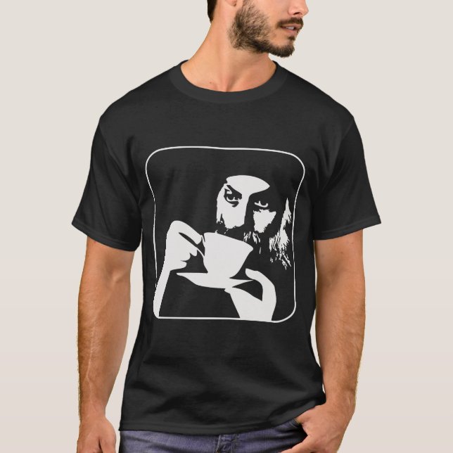 T-shirt de chemise de café de boissons d'osho (Devant)