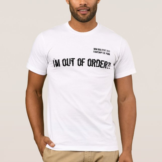 T-shirt *** de chemise de Fest de BBQ du *** MIM (Devant)