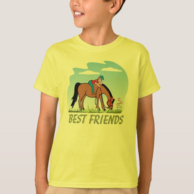 T-shirt de cheval de meilleurs amis (Devant)