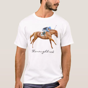 T-shirt de cheval de pur sang