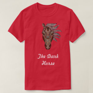 T-shirt de cheval foncé