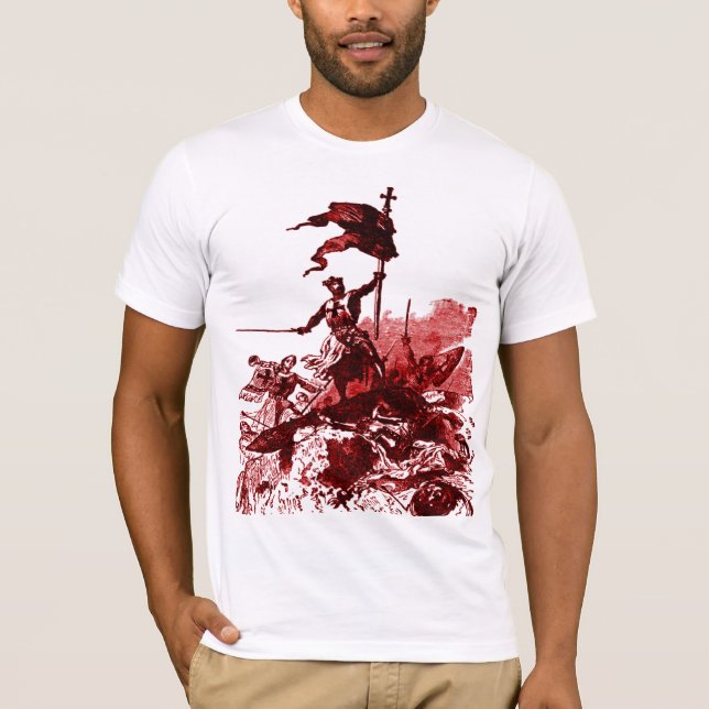 T-shirt de chevaliers-templar (Devant)