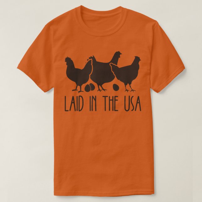 T-Shirt De Chicken Farmer Aux Etats-Unis (Design devant)
