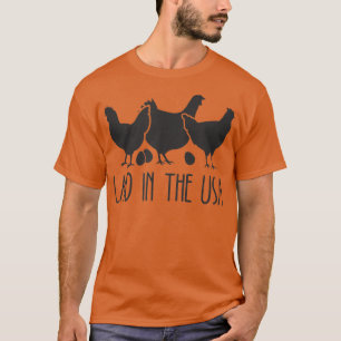T-Shirt De Chicken Farmer Aux Etats-Unis