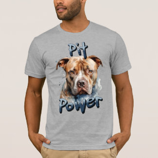 T-shirt de Chien Amant Pitbull unique