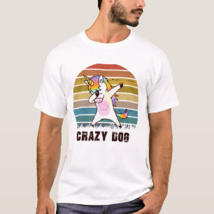 T-SHIRT DE CHIEN CRAZY POUR HOMME