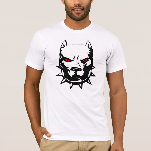 T-SHIRT DE CHIEN DE PITBULL (Devant)