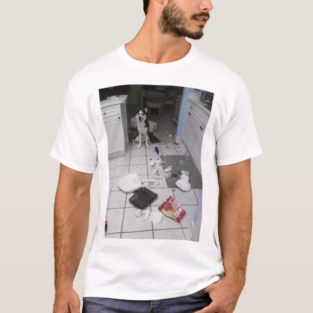 T-shirt de chien de traîneau sibérien (Devant)