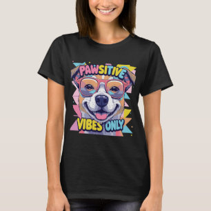 T-Shirt de chien drôle Vibes Only � Chien cool