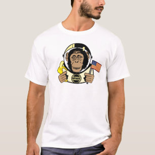 T-shirt de chimpanzé de l'espace
