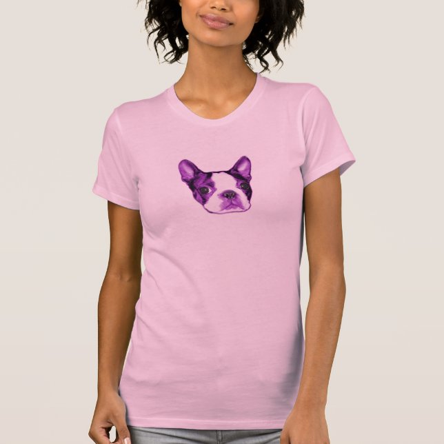 T-shirt de chiot de Boston Terrier (Devant)