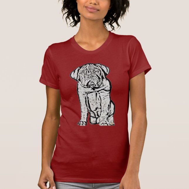 T-shirt de chiot de Dogue de Bordeaux (Devant)