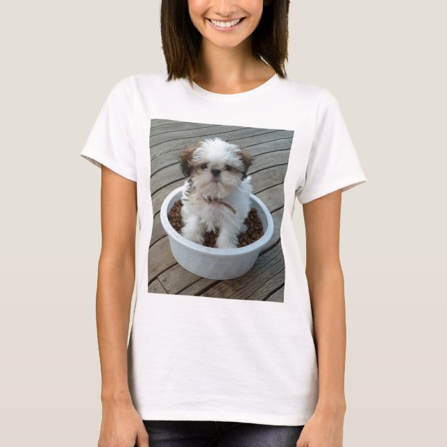 T-shirt de chiot de Shih Tzu (Devant)