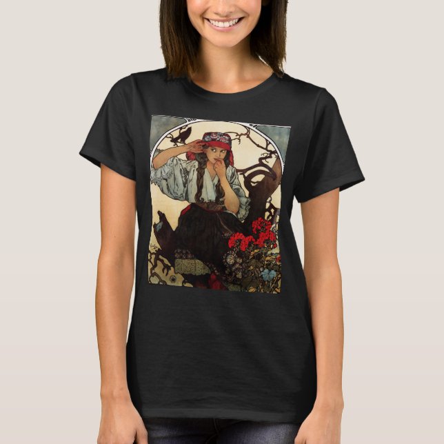T-shirt de choeur de professeurs d'Alphonse Mucha (Devant)