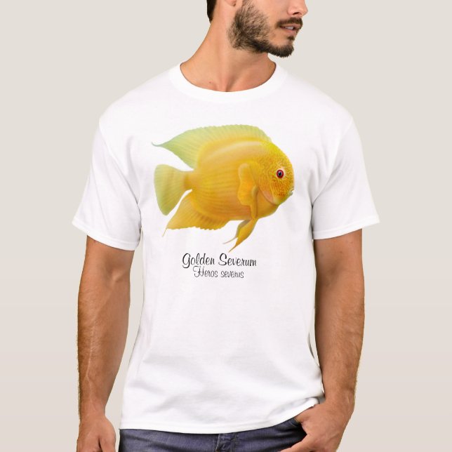 T-shirt de Cichlid de Severum d'or (Devant)