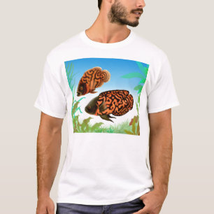 T-shirt de Cichlids d'oscar de tigre