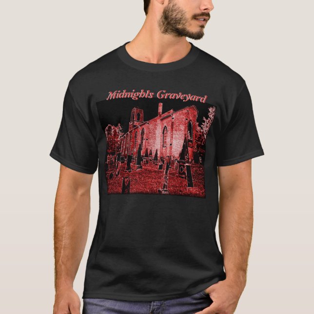 T-shirt de cimetière de minuit (Devant)