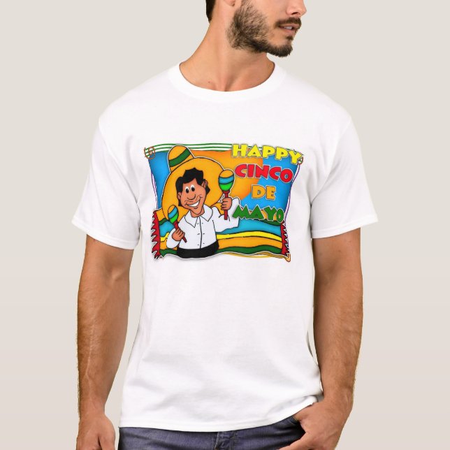 T-shirt de Cinco De Mayo pour les hommes (Devant)
