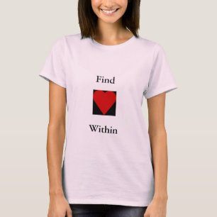 T-shirt de citation de coeur de découverte