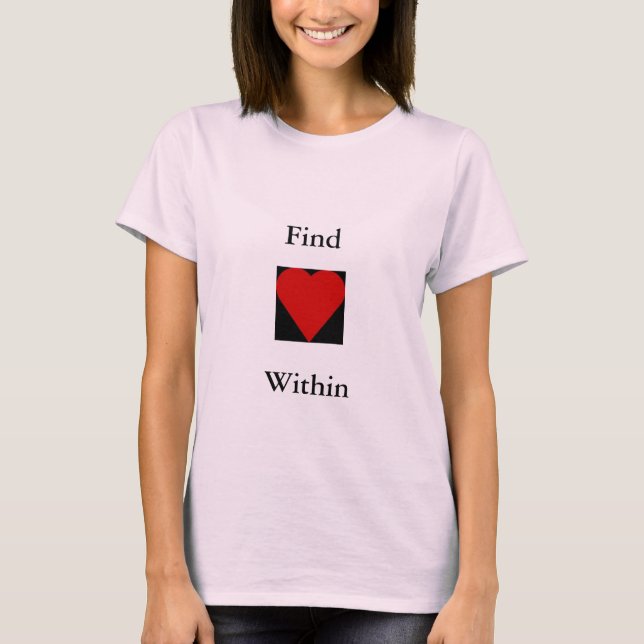 T-shirt de citation de coeur de découverte (Devant)