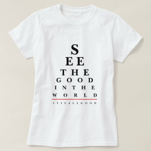 T-shirt de citation de diagramme d'oeil