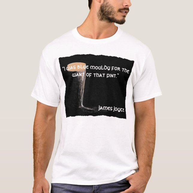 T-shirt de citation de James Joyce (Devant)