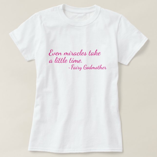 T-shirt de citation de marraine gâteau (Design devant)