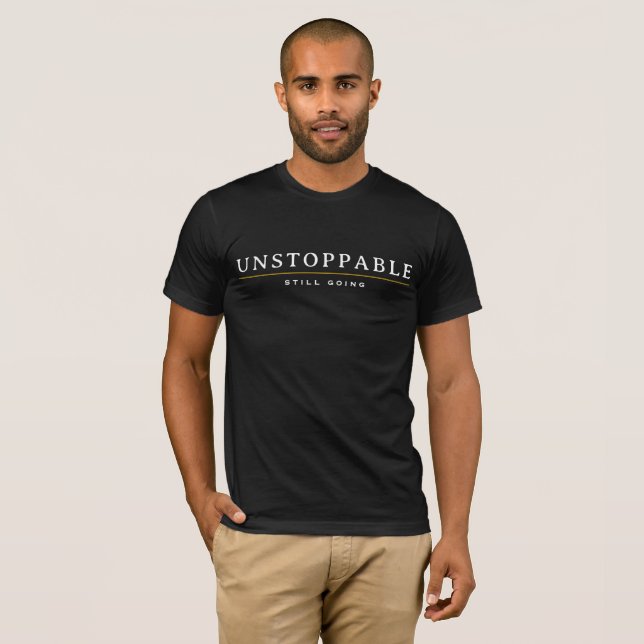 T-Shirt de citation de motivation minimale INARRÊT (Devant entier)