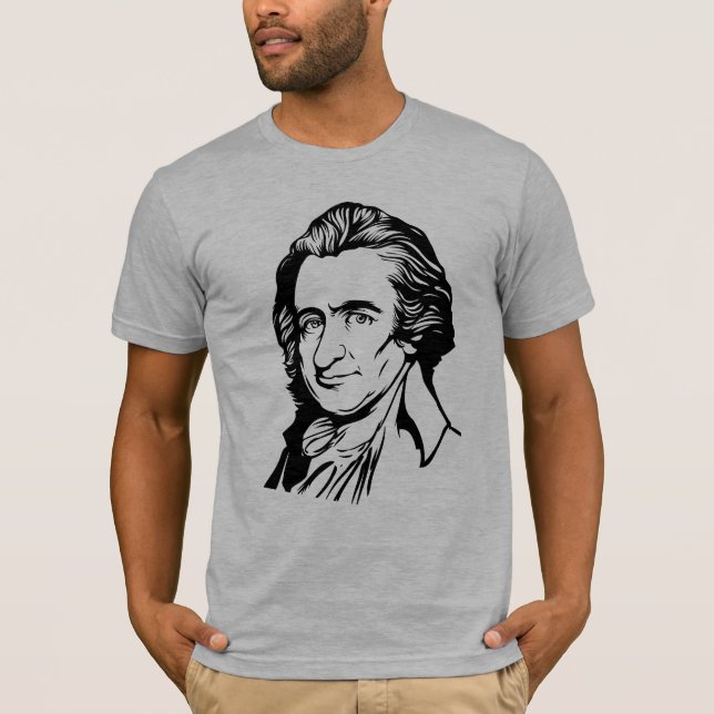 T-shirt de citation de Thomas Paine (Devant)