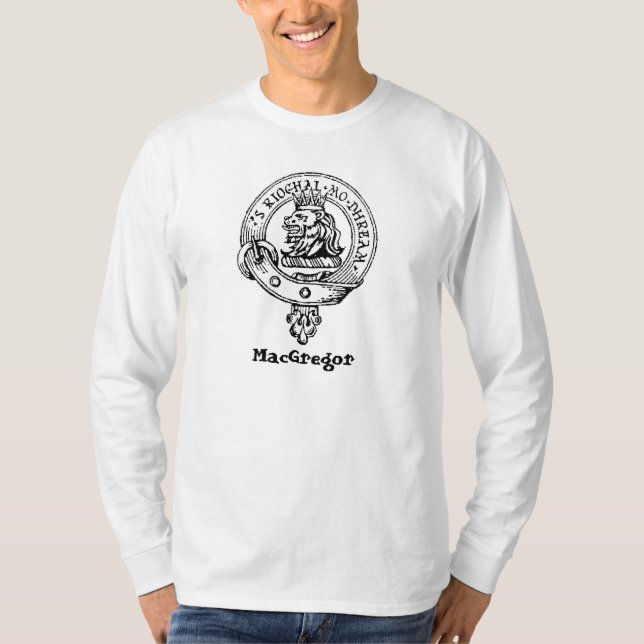T-shirt De clan de Gregor de poème dos dessus (Devant)
