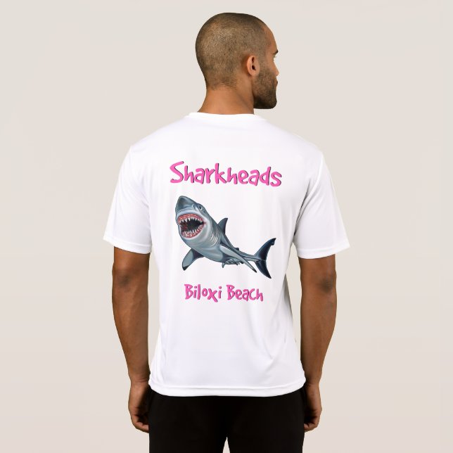 T-shirt de classique de Sharkheads (Dos entier)