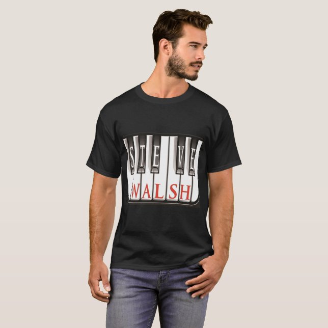 T-shirt de clavier de Steve Walsh (hommes) (Devant entier)