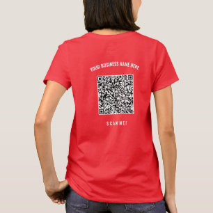 T-shirt de code QR professionnel personnalisé
