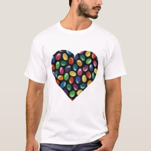 T-shirt de coeur de dragée à la gelée de sucre