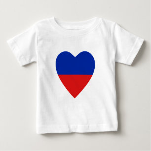 T-shirt de coeur de drapeau du Haïti