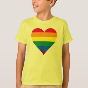 T-shirt de coeur de fierté de LGBT