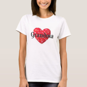 T-shirt de coeur de grand-maman