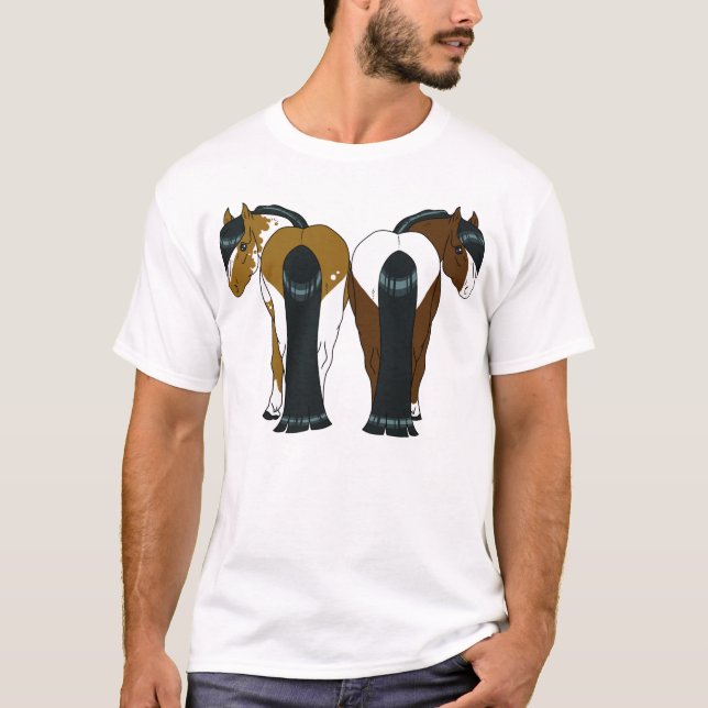 T-shirt de coeur de poney (Devant)