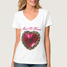 T-Shirt De Coeur Rose D'Honneur
