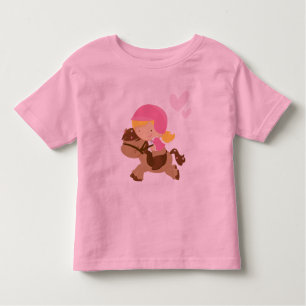 T-shirt de coeurs d'équitation