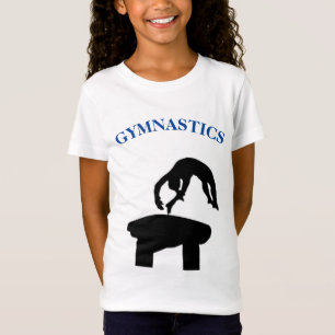 T-shirt de coffre de gymnastique pour filles avec