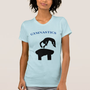 T-shirt de coffre de gymnastique pour filles avec 