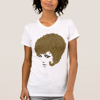 T-shirt de coiffure de ruche d'abeille de miel