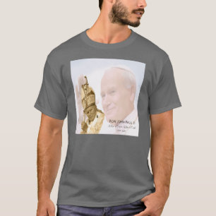 T-shirt de collage de Pape Jean Paul II - hommes