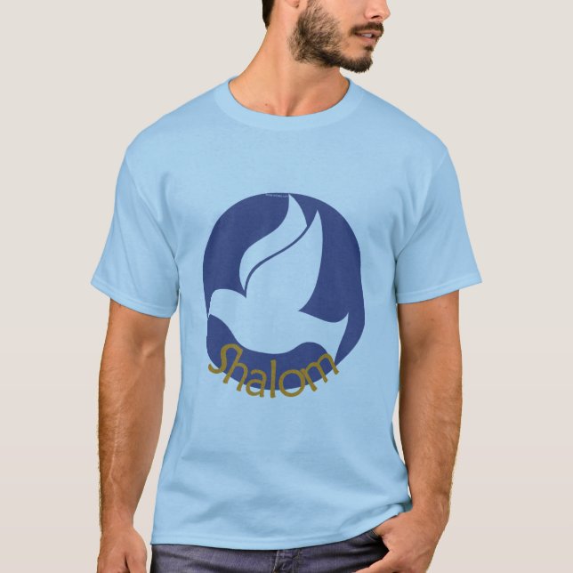T-shirt de colombe de Shalom (Devant)