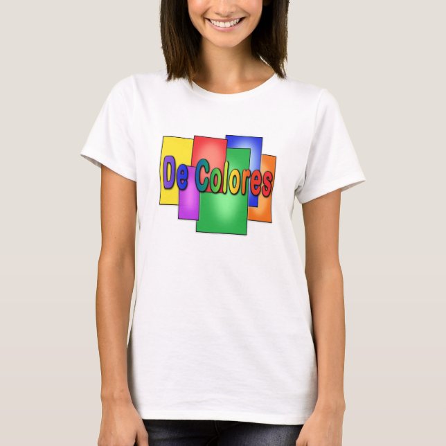 T-shirt De Colores en verre souillé (Devant)