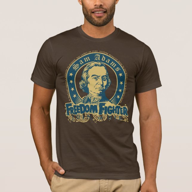 T-shirt de combattant de liberté de Sam Adams (Devant)