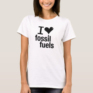 T-shirt de combustibles fossiles d'amour d'I des